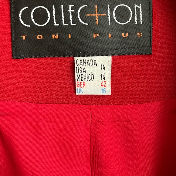 Vintage Red Ladies Suit - Picture 5 of 5